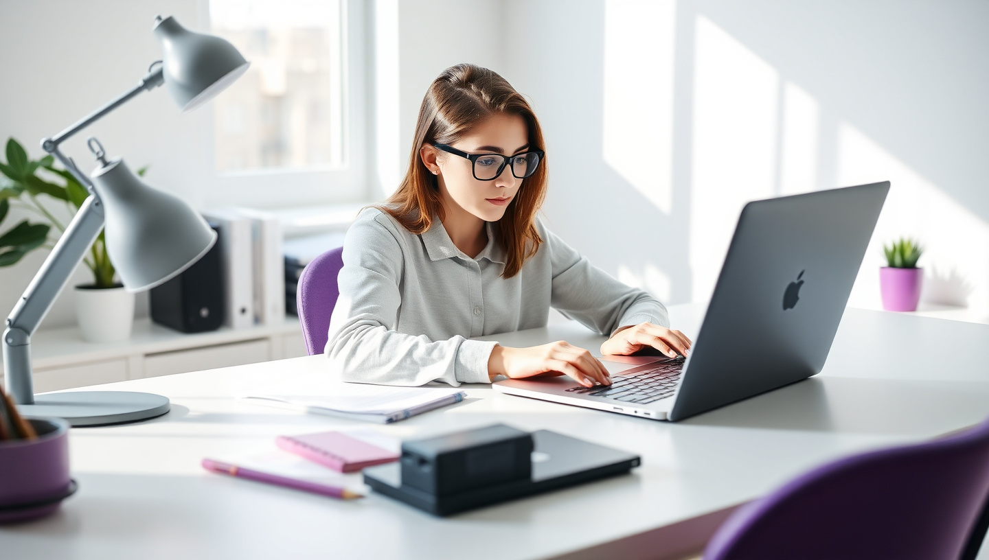 Estudiantes aprendiendo online