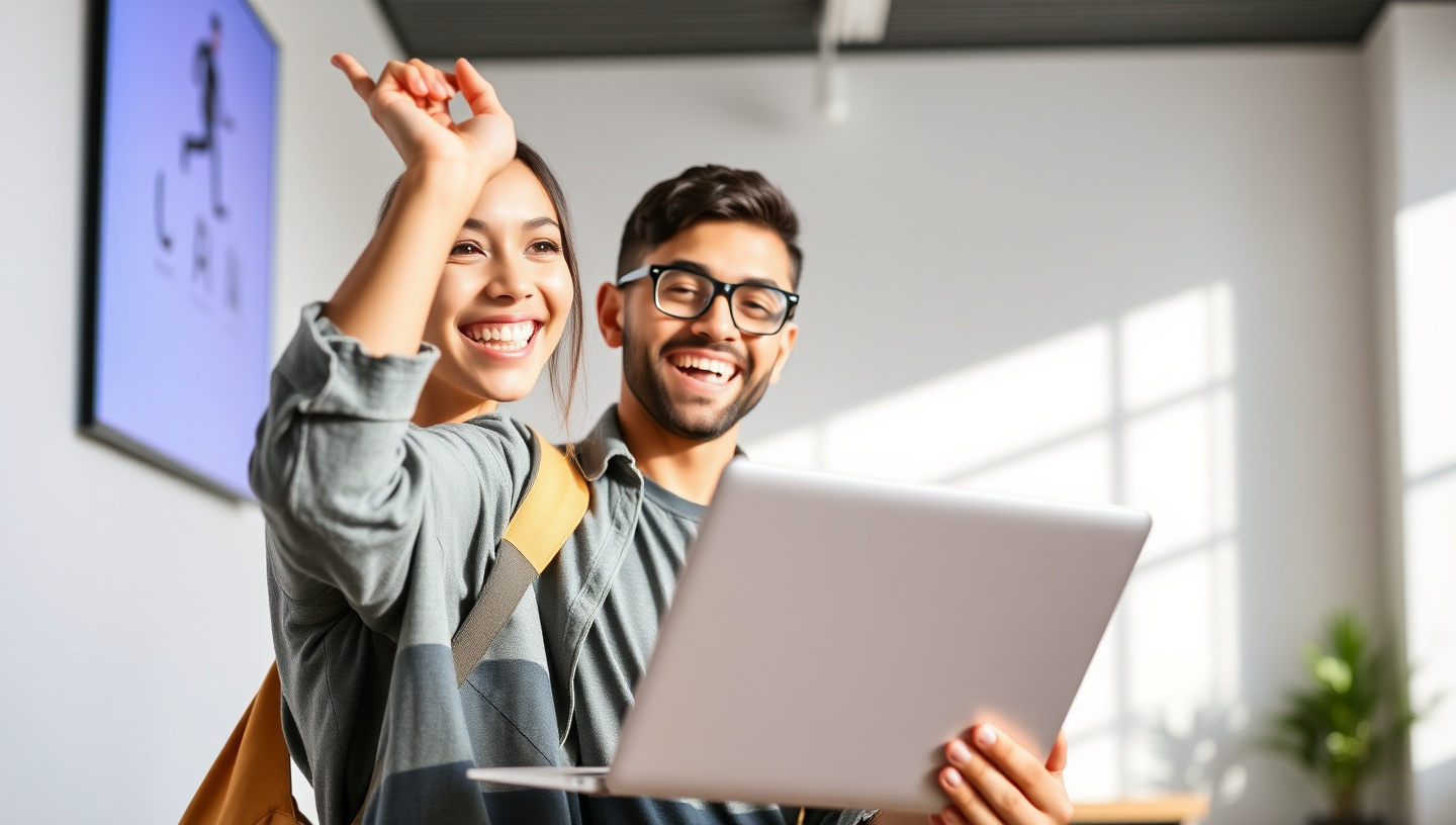 Estudiantes exitosos de formación online